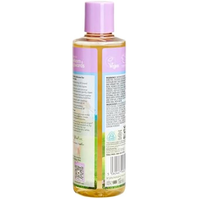 تشايلدز فارم مزرعة تشايلدز، حمام الفقاعات للأطفال للبشرة الجافة والحساسة، اليوسفي العضوي، منظف لطيف ومهدئ، نباتي، خال من القسوة، 16.9 أونصة سائلة - Image 2